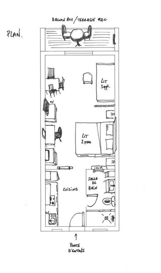 "Le Marina" Maison & Appartements Proche De La Mer Avec Piscine Serignan Ngoại thất bức ảnh